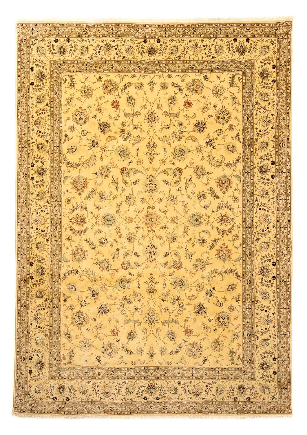 Persisk matta - Tabriz - Royal - 343 x 248 cm - guld