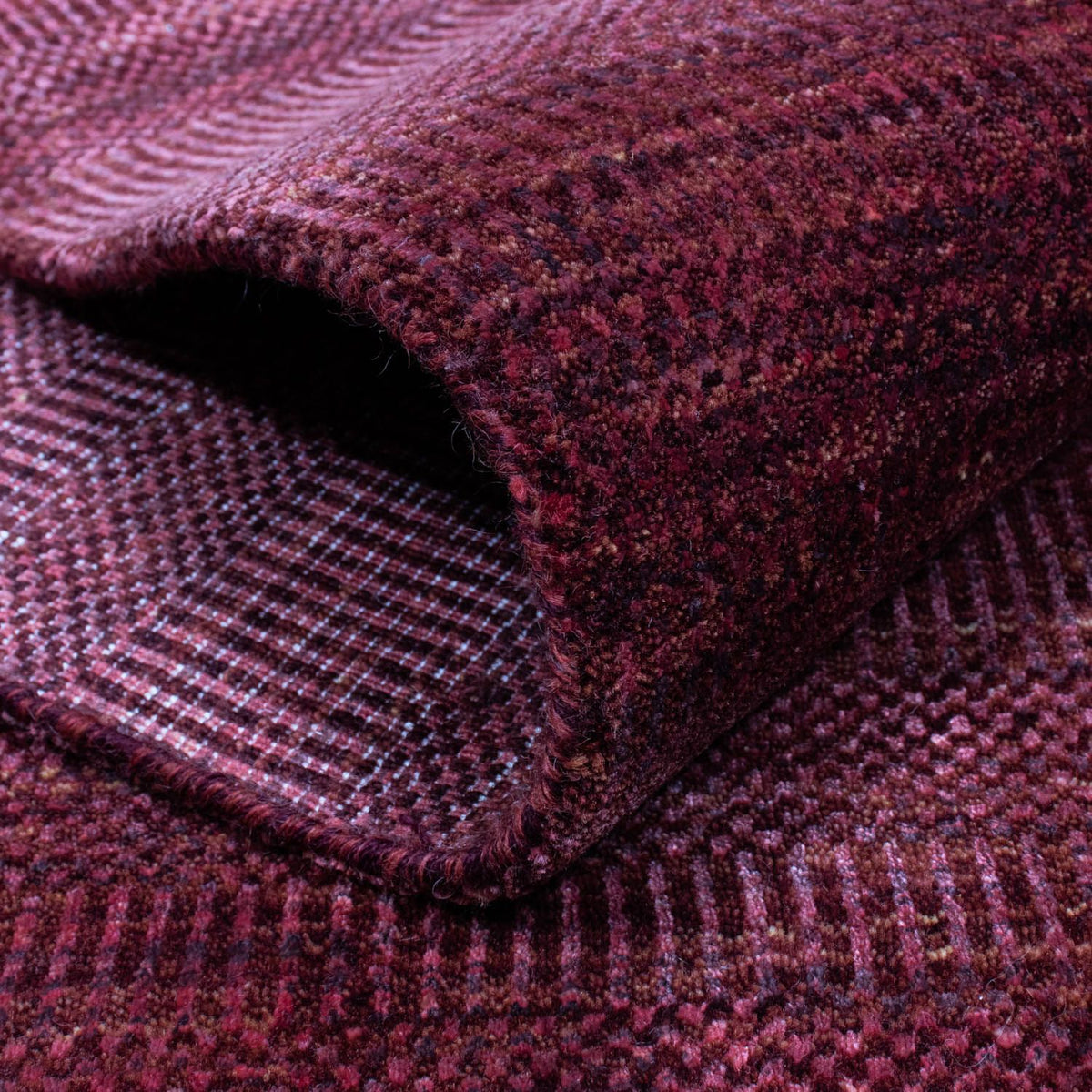 Designermatta - 182 x 131 cm - röd