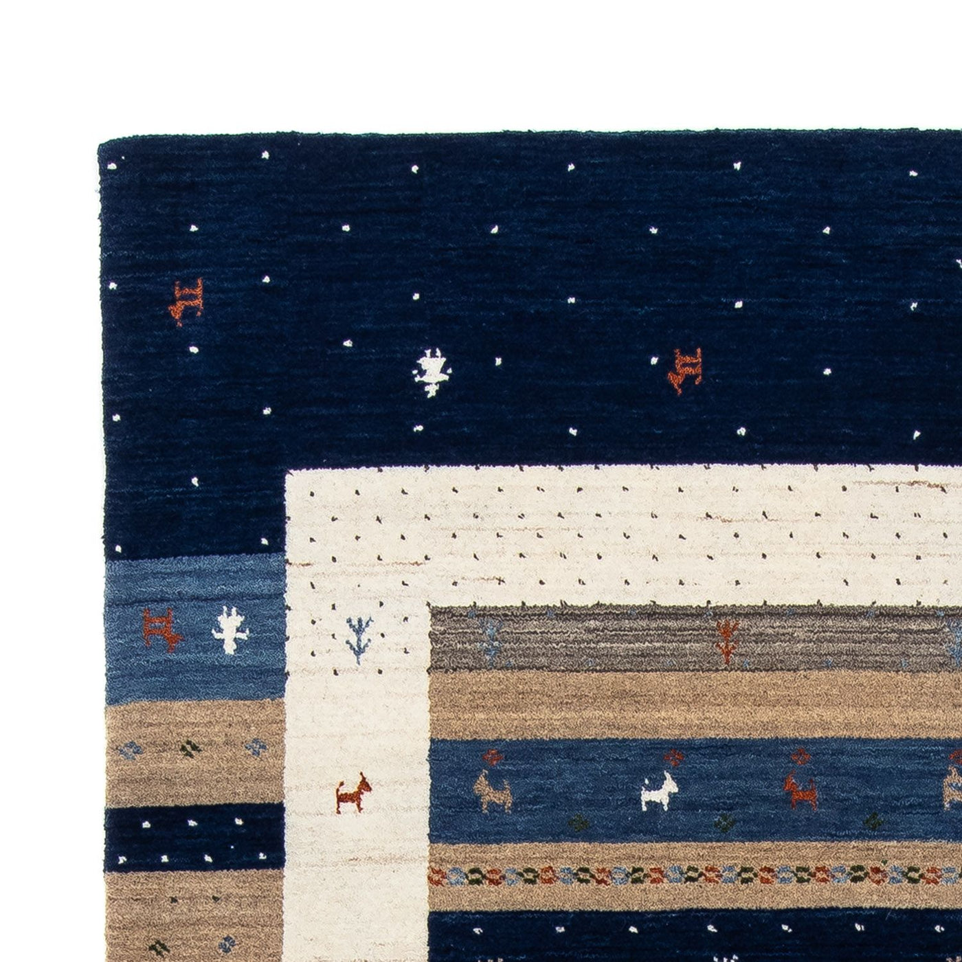 Loribaft Mattan 201x144cm - Perserteppich Wollteppich