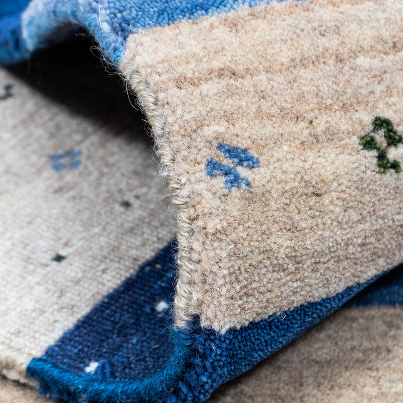 Gabbeh-matta - Loribaft Persian - 201 x 144 cm - mörkblå