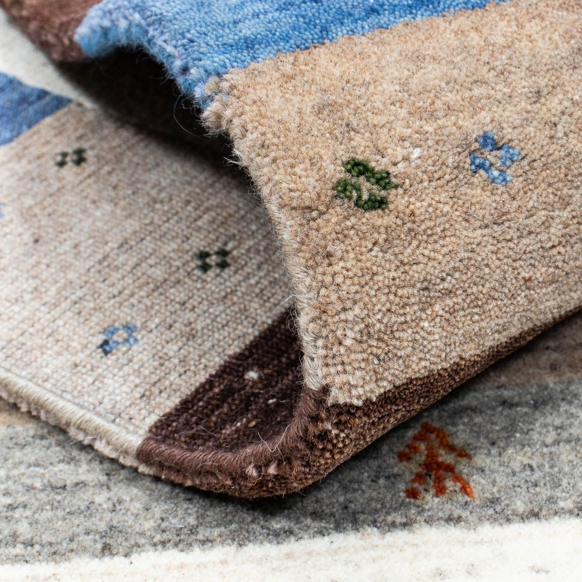 Gabbeh-matta - Loribaft Persian - 204 x 142 cm - mörkblå