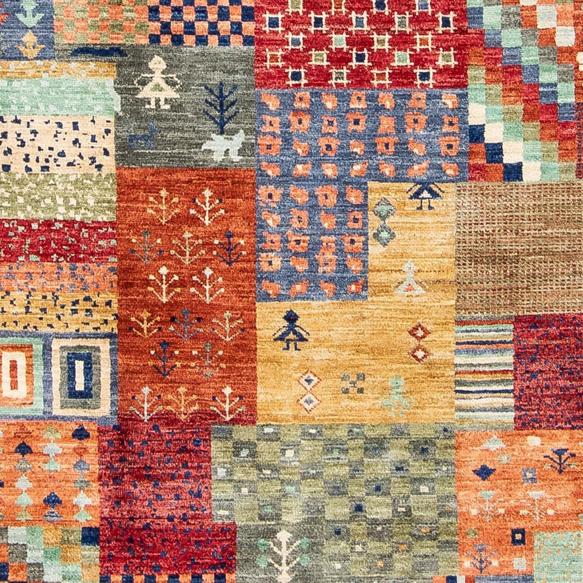 Gabbeh-matta - Loribaft Persian - 294 x 197 cm - flerfärgad