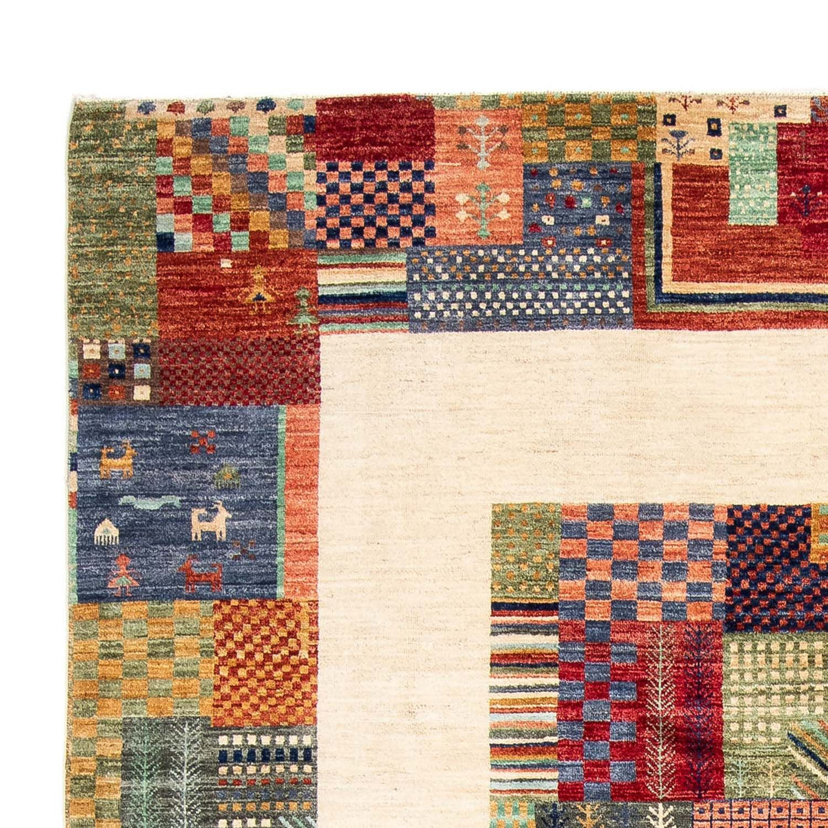 Loribaft Mattan 198x291cm - Perserteppich Wollteppich