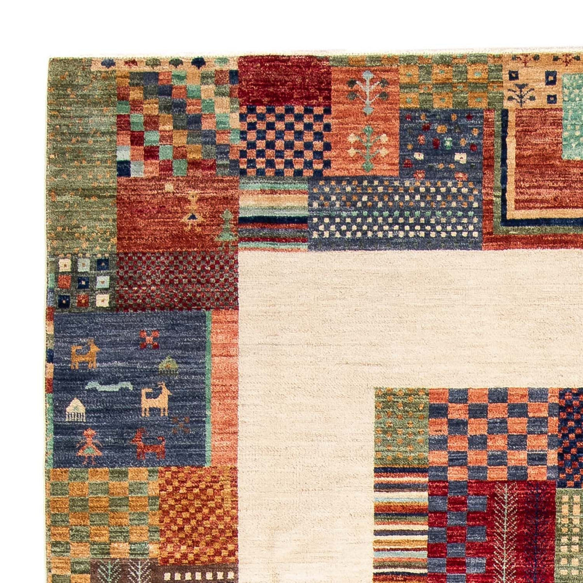 Loribaft Mattan 198x299cm - Perserteppich Wollteppich
