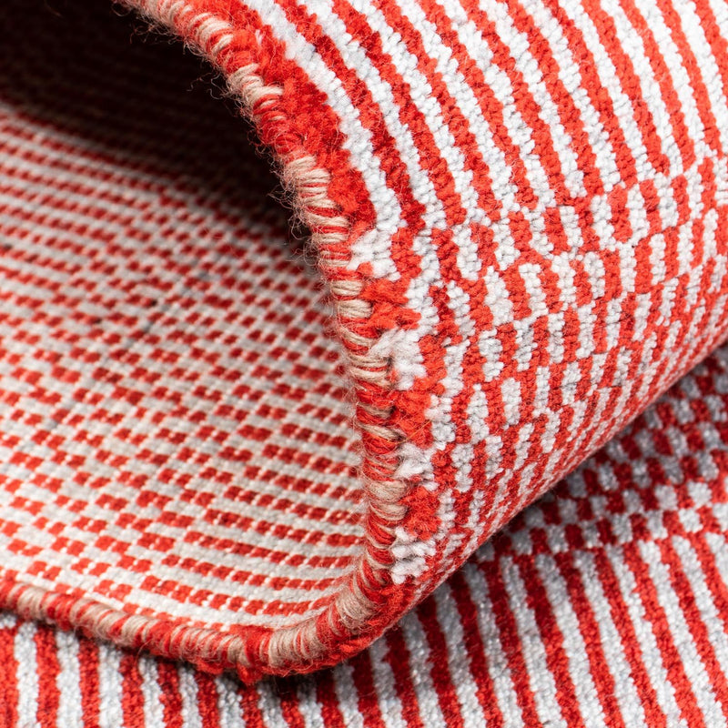 Designermatta - 201 x 142 cm - röd