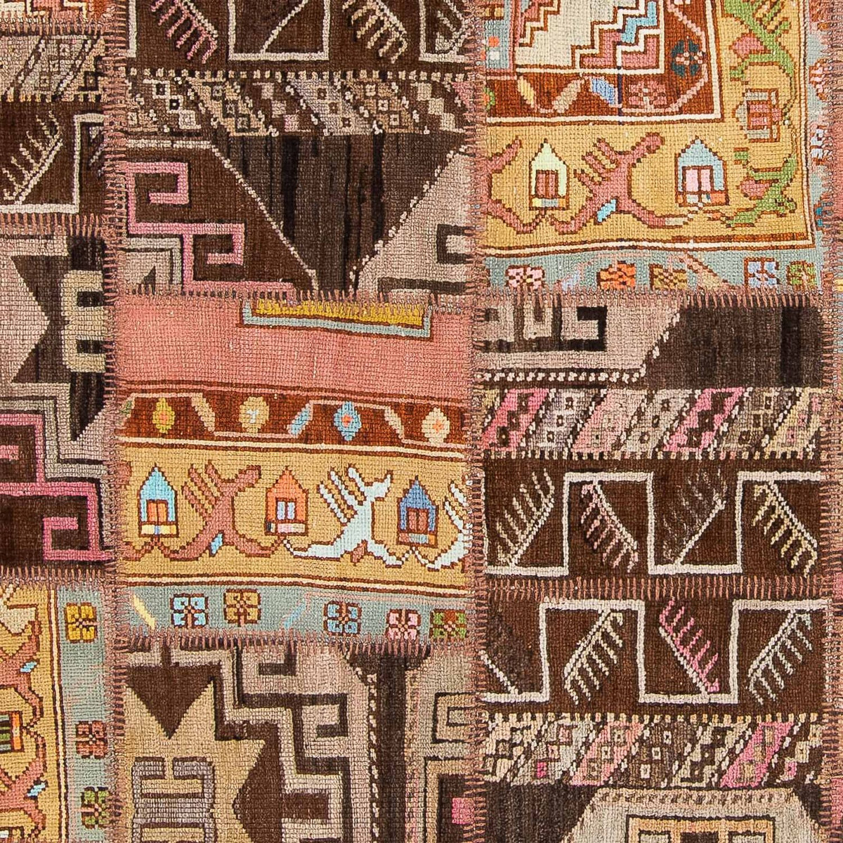 Patchwork-matta - 241 x 173 cm - flerfärgad