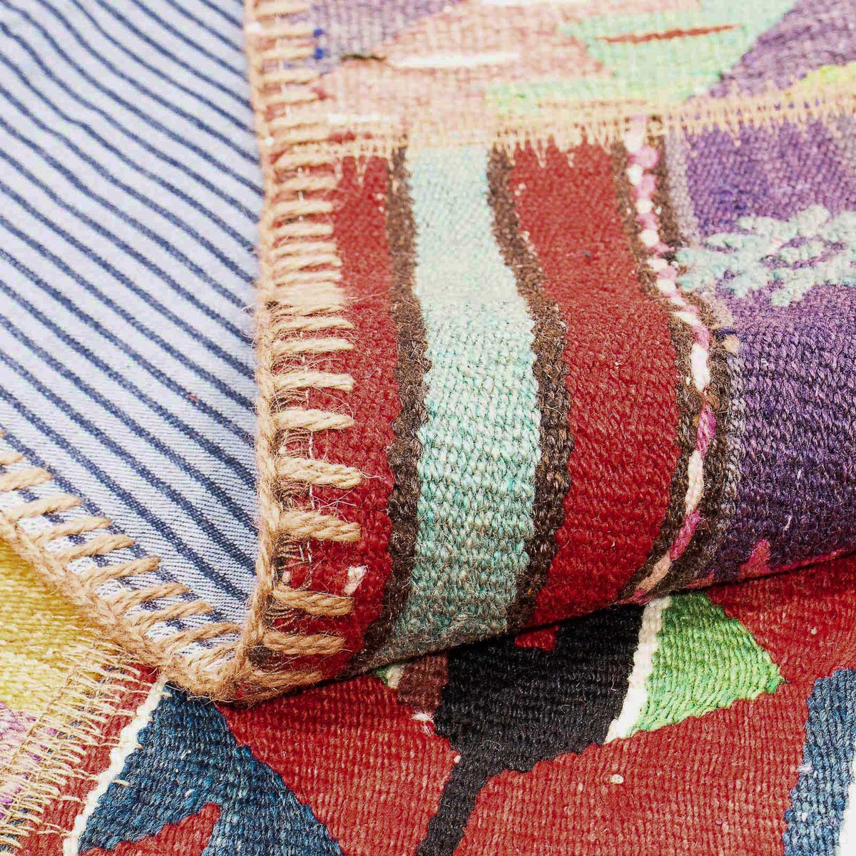 Patchwork-matta - 236 x 169 cm - flerfärgad