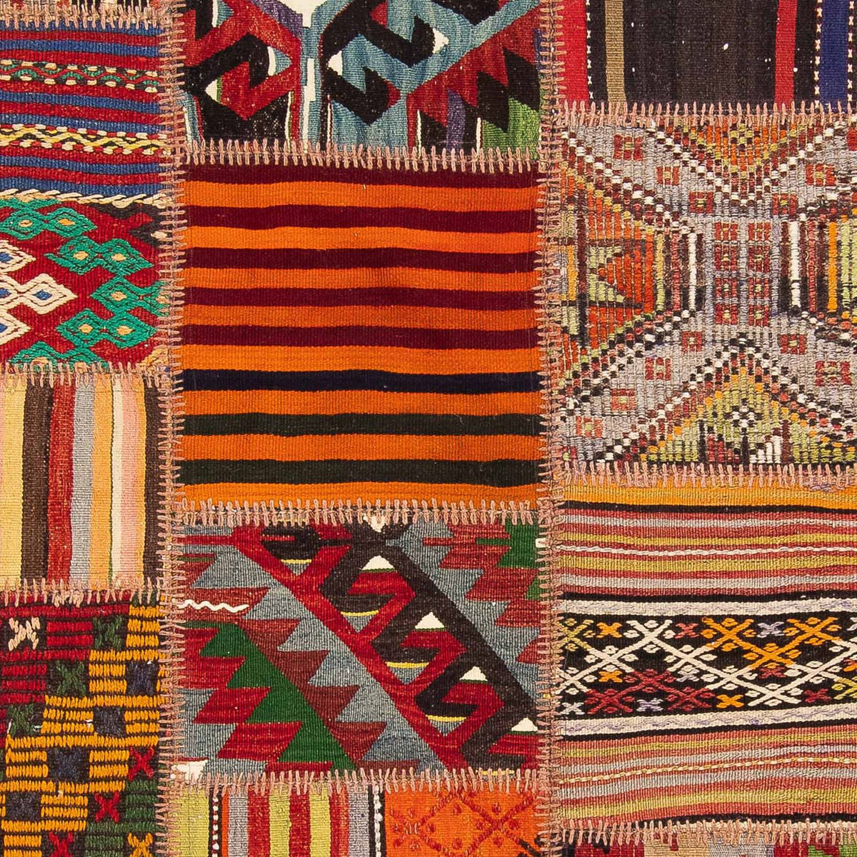 Patchwork-matta - 238 x 168 cm - flerfärgad