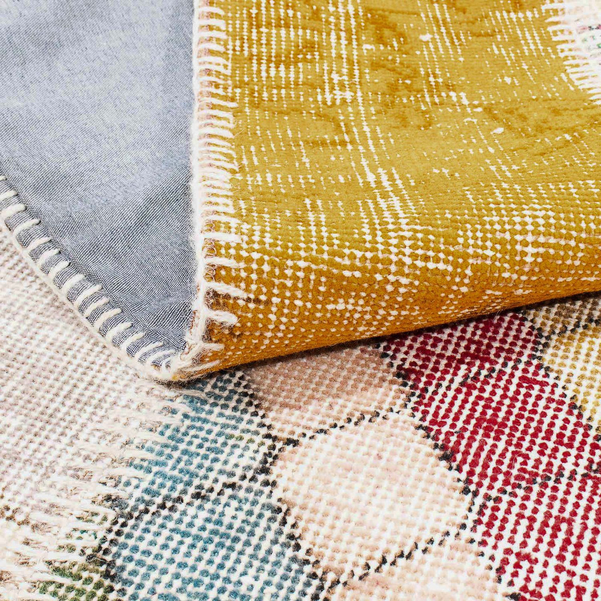 Runner Patchwork-matta - 202 x 80 cm - flerfärgad