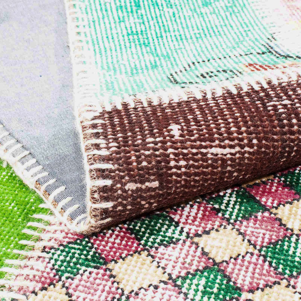 Runner Patchwork-matta - 203 x 90 cm - flerfärgad