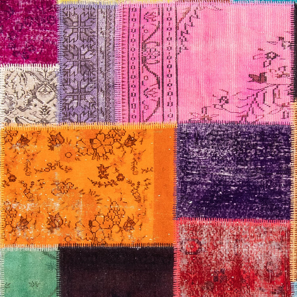 Patchwork-matta - 365 x 275 cm - flerfärgad