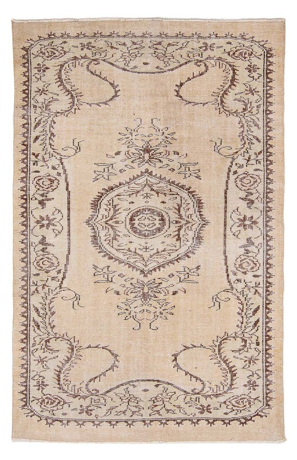 Vintage matta - 267 x 178 cm - ljusbeige