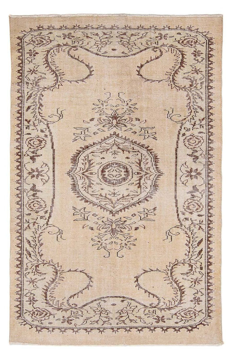 Vintage matta - 267 x 178 cm - ljusbeige