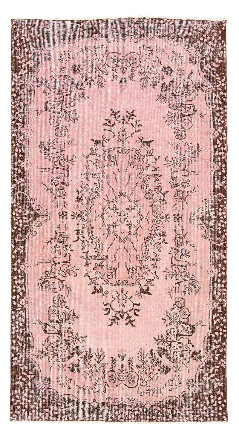 Vintage matta - 217 x 118 cm - rosa