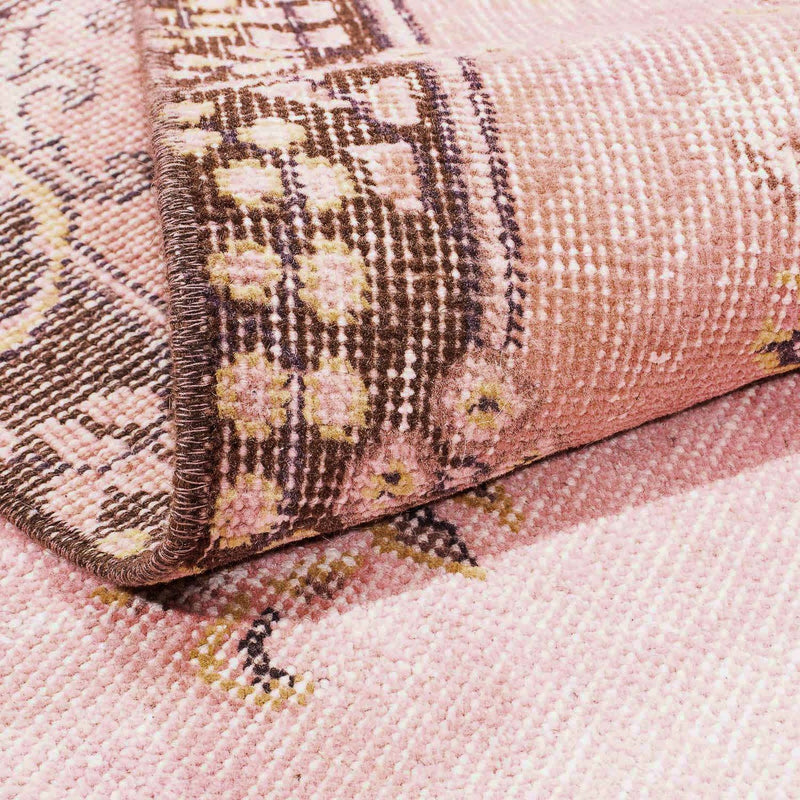 Runner Vintage matta - 210 x 114 cm - rosa