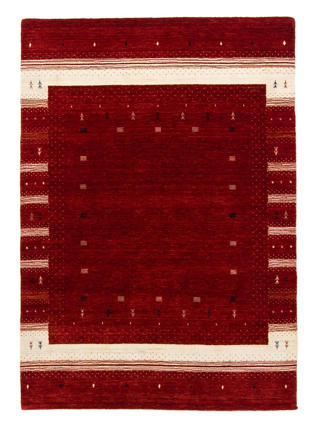 Gabbeh-matta - Loribaft Persian - 203 x 141 cm - röd