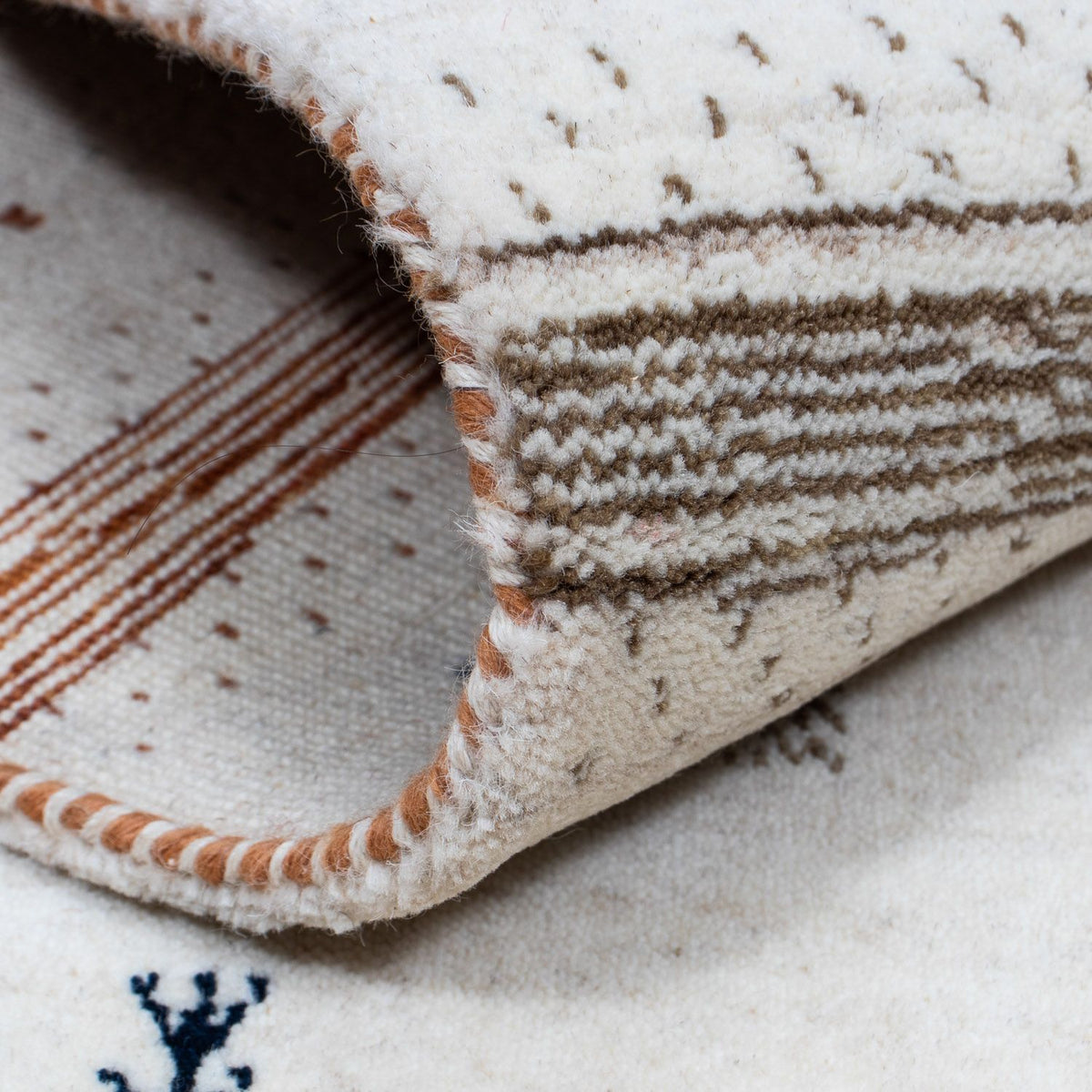 Gabbeh-matta - Loribaft Persian - 201 x 146 cm - beige