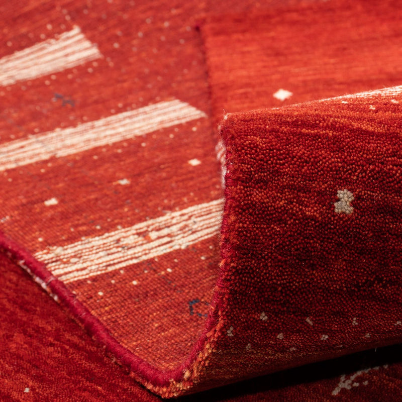 Gabbeh-matta - Loribaft Persian kvadrat  - 256 x 249 cm - röd