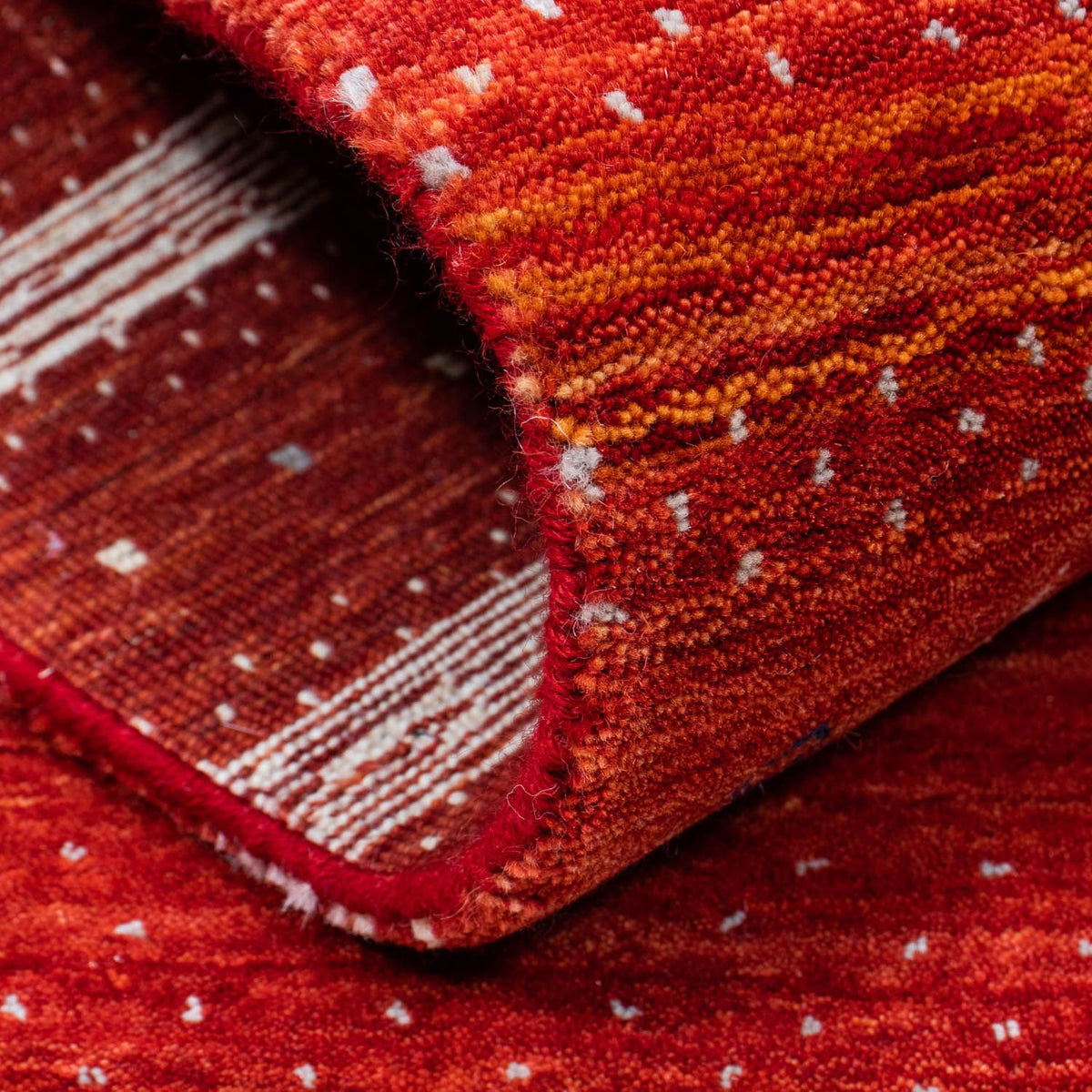 Gabbeh-matta - Loribaft Persian - 204 x 140 cm - röd