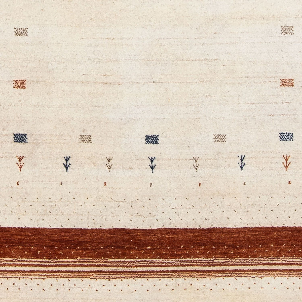 Gabbeh-matta - Loribaft Persian - 200 x 143 cm - beige