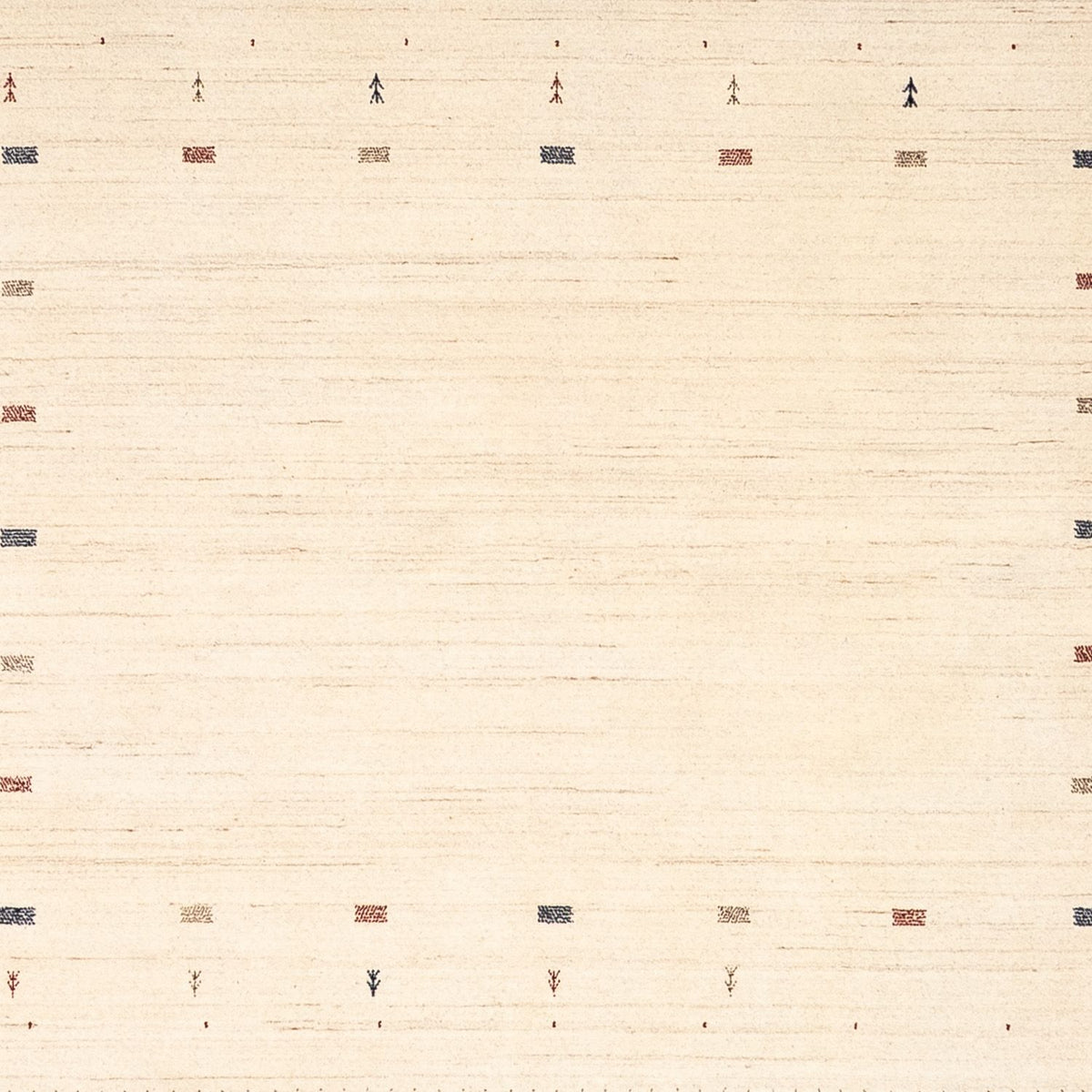 Gabbeh-matta - Loribaft Persian kvadrat  - 255 x 255 cm - beige