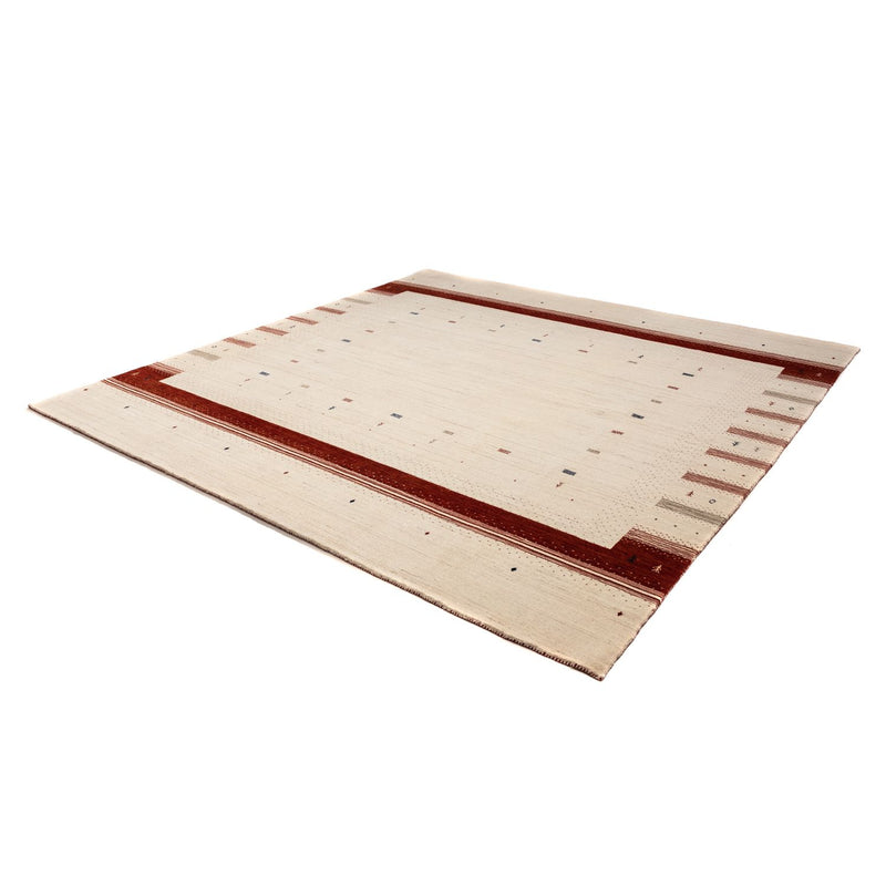 Gabbeh-matta - Loribaft Persian kvadrat  - 255 x 255 cm - beige