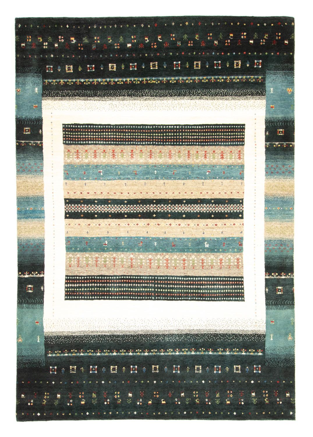 Gabbeh-matta - Loribaft Persian - 238 x 170 cm - flerfärgad
