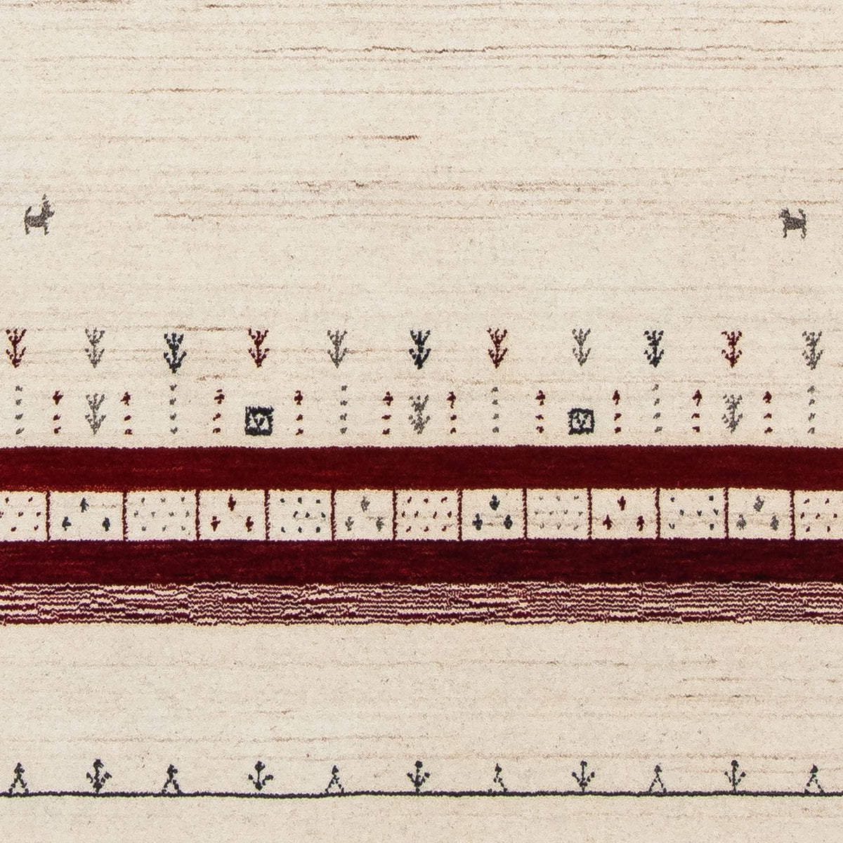 Gabbeh-matta - Loribaft Persian - 200 x 138 cm - beige