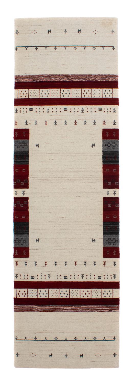 Runner Gabbeh-matta - Loribaft Persian - 298 x 80 cm - beige
