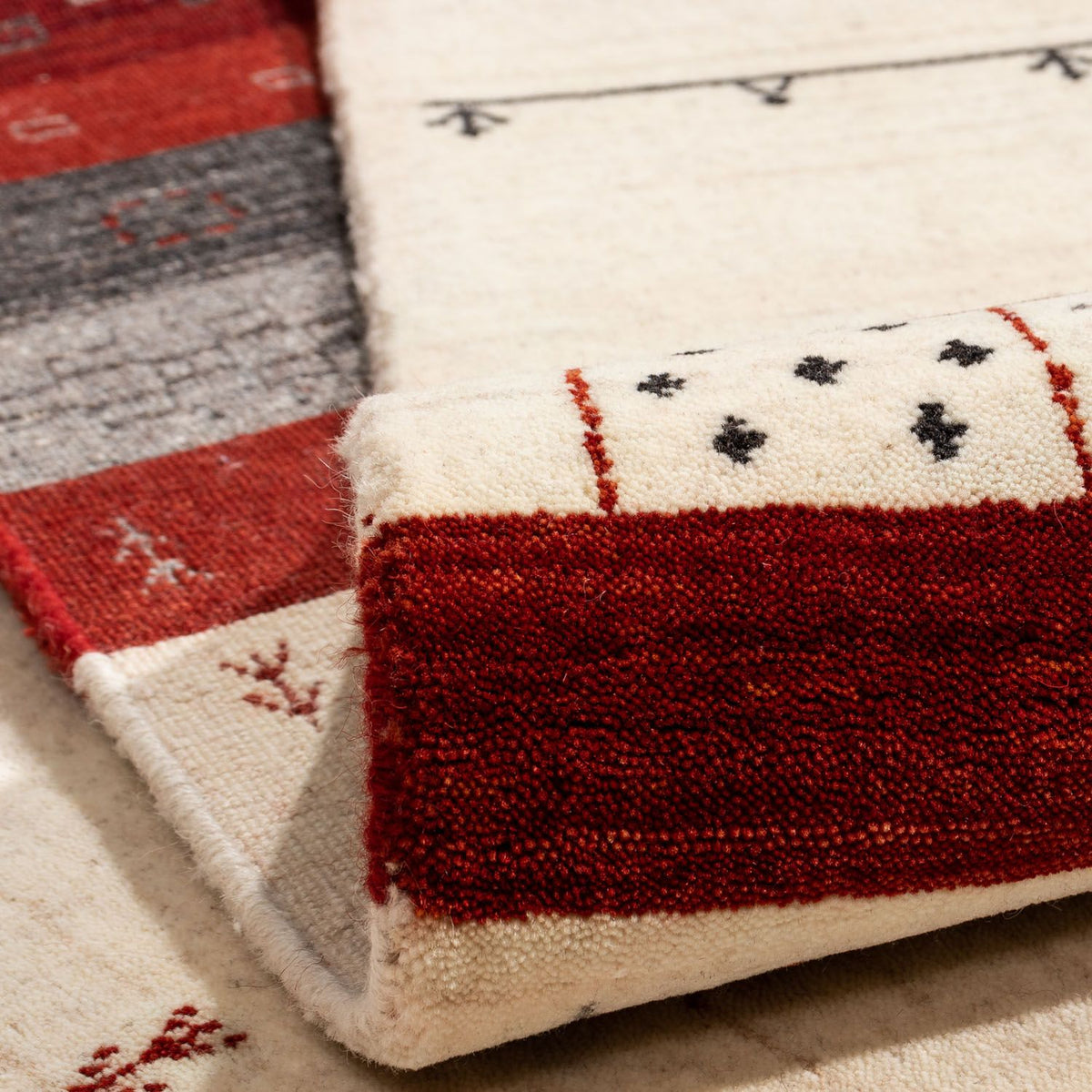 Gabbeh-matta - Loribaft Persian - 298 x 200 cm - beige