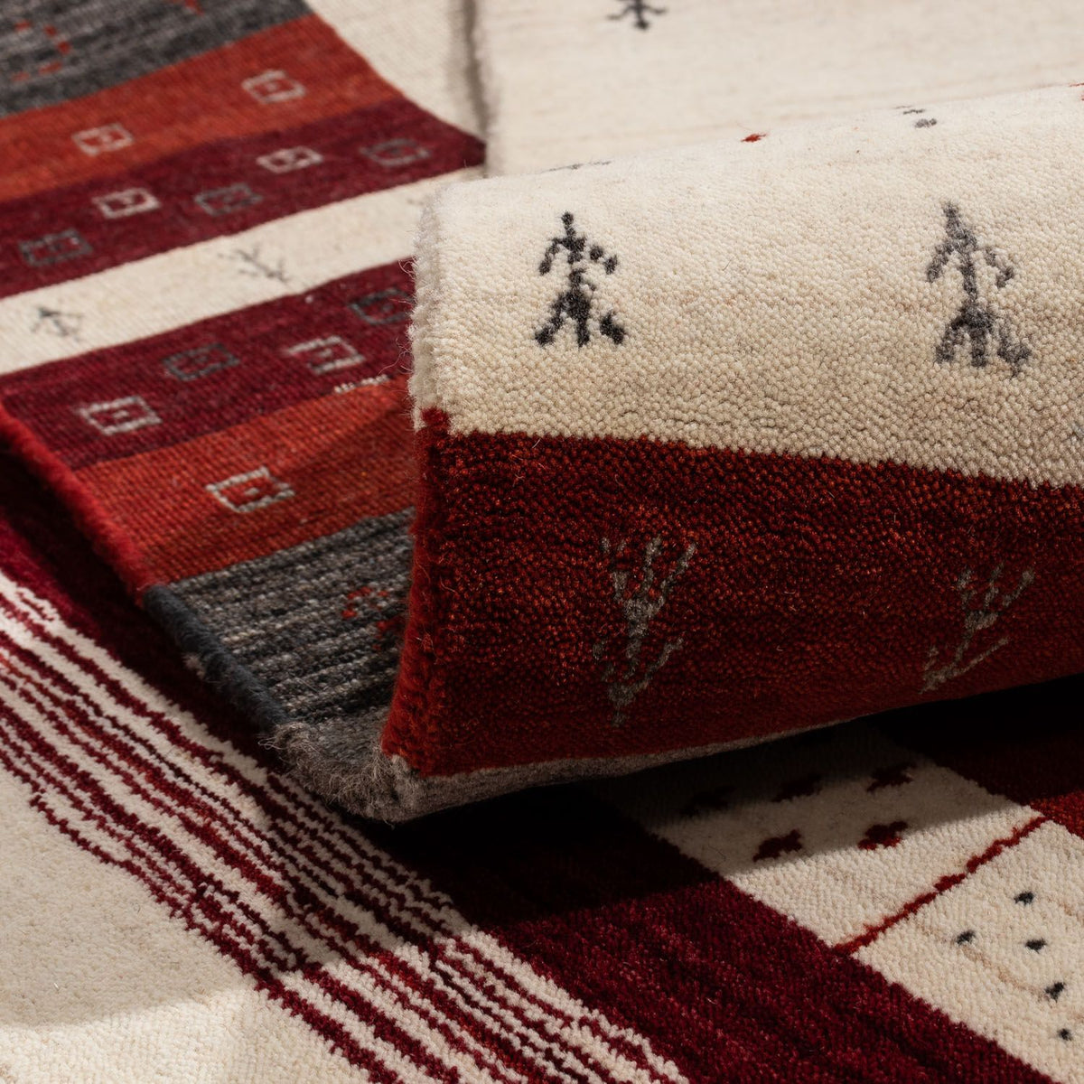 Gabbeh-matta - Loribaft Persian - 250 x 198 cm - beige