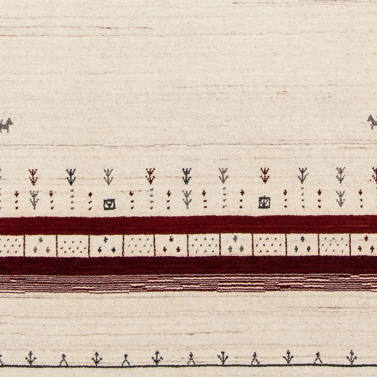 Gabbeh-matta - Loribaft Persian - 200 x 143 cm - beige