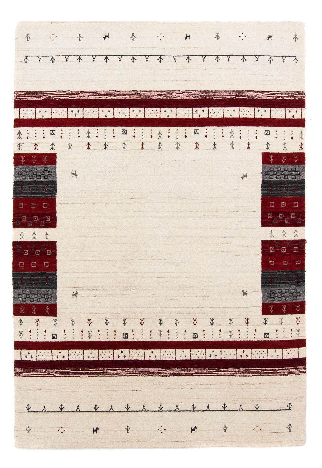 Gabbeh-matta - Loribaft Persian - 201 x 140 cm - beige