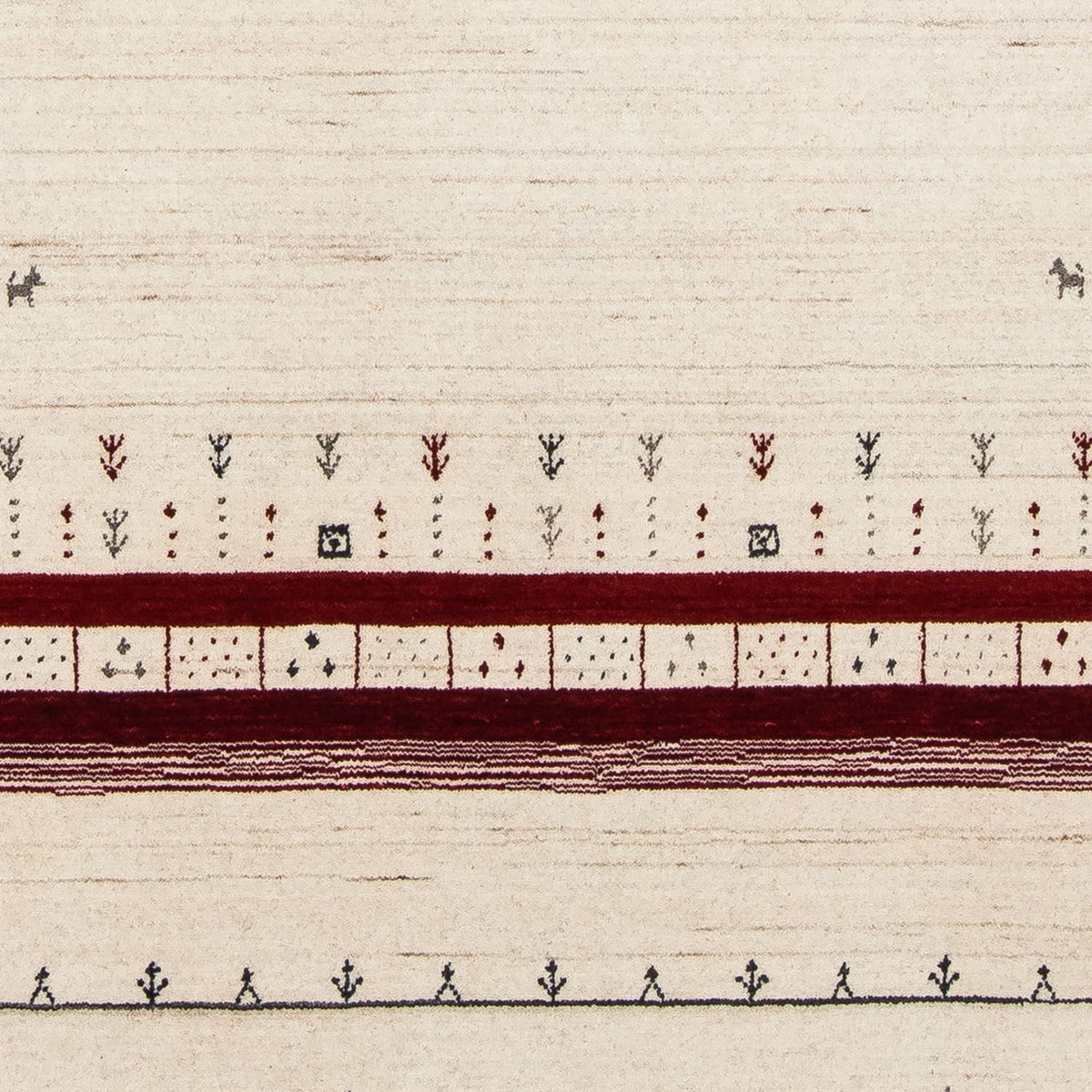 Gabbeh-matta - Loribaft Persian - 201 x 140 cm - beige