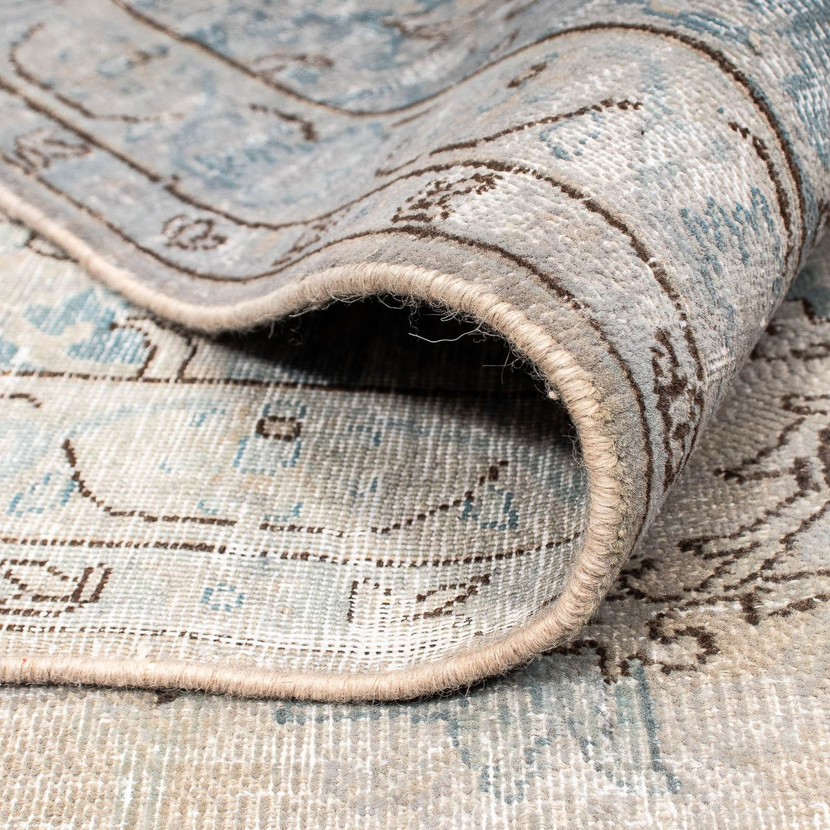 Vintage matta - 389 x 290 cm - grått