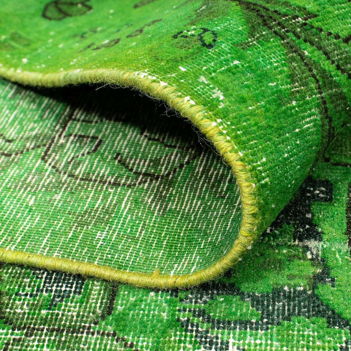 Vintage matta - 392 x 294 cm - grön