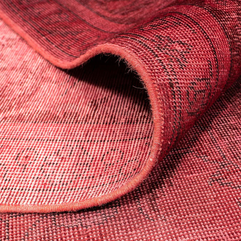 Vintage matta - 383 x 285 cm - mörkröd