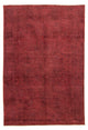 Vintage matta - 393 x 285 cm - mörkröd