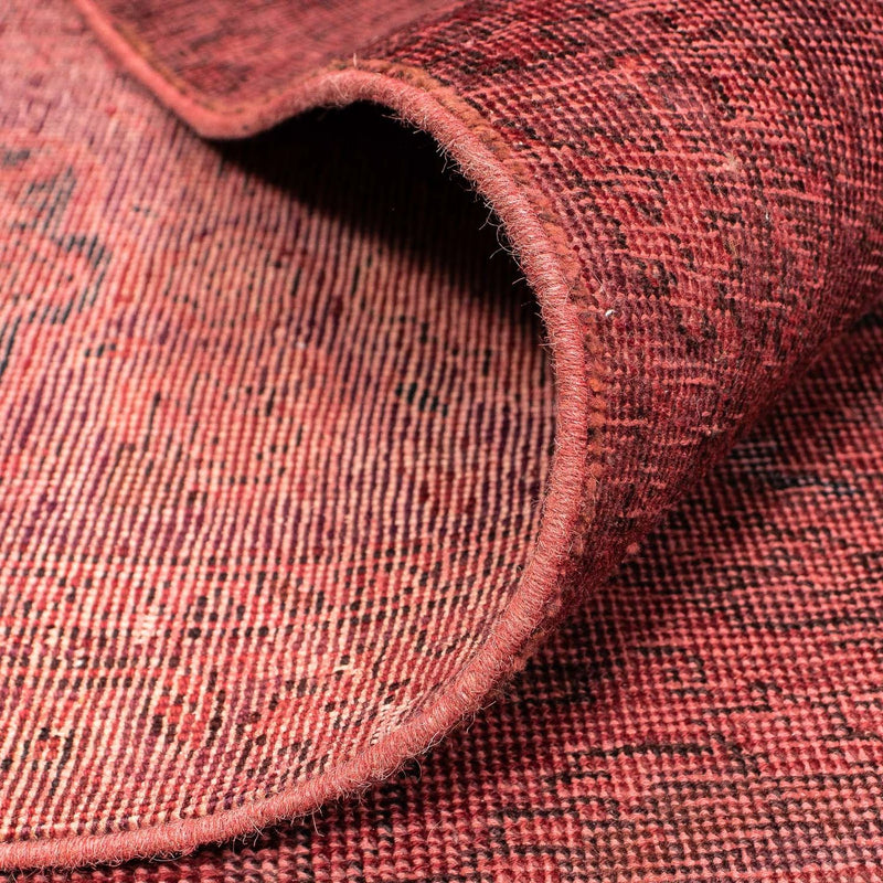 Vintage matta - 393 x 285 cm - mörkröd