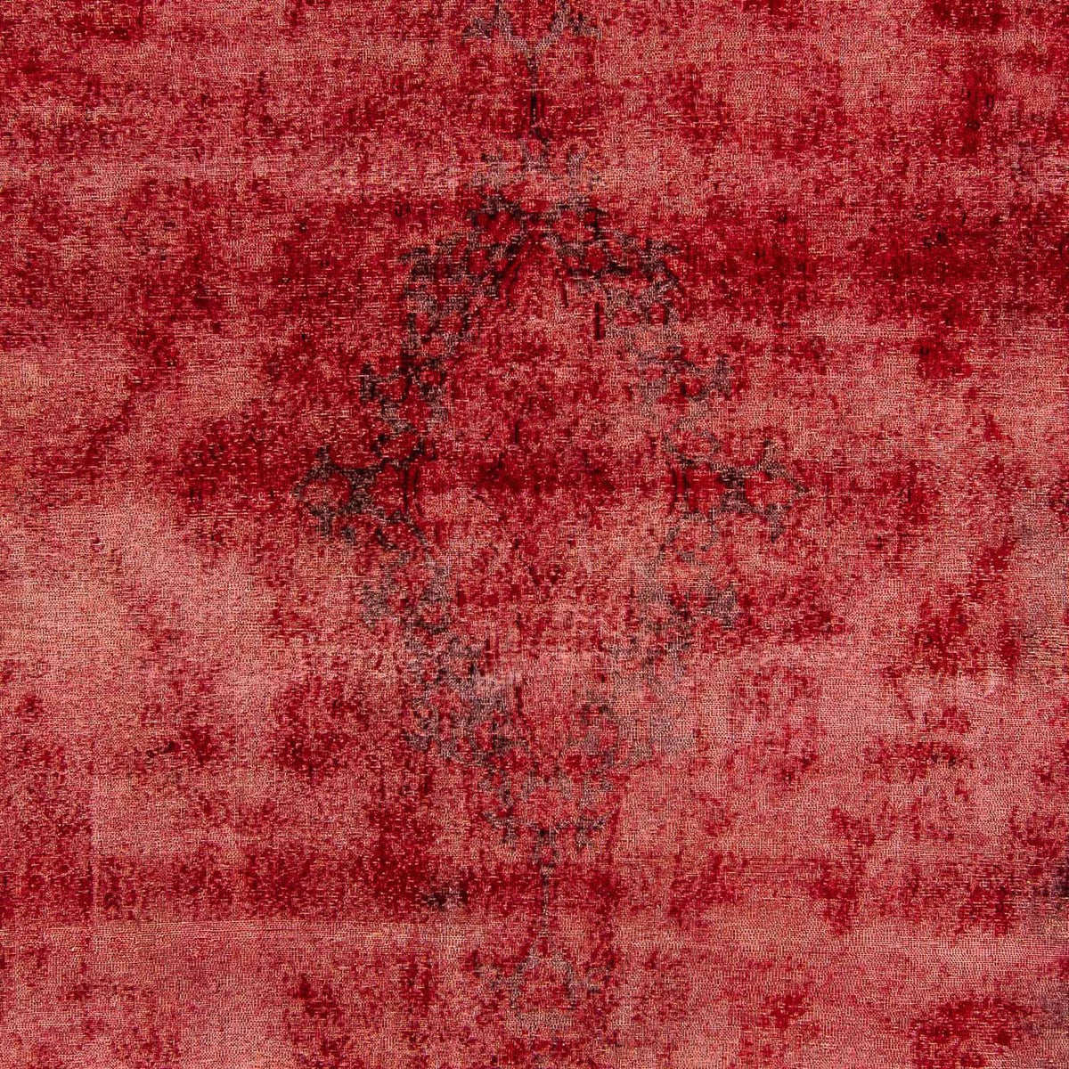 Vintage matta - 385 x 265 cm - mörkröd