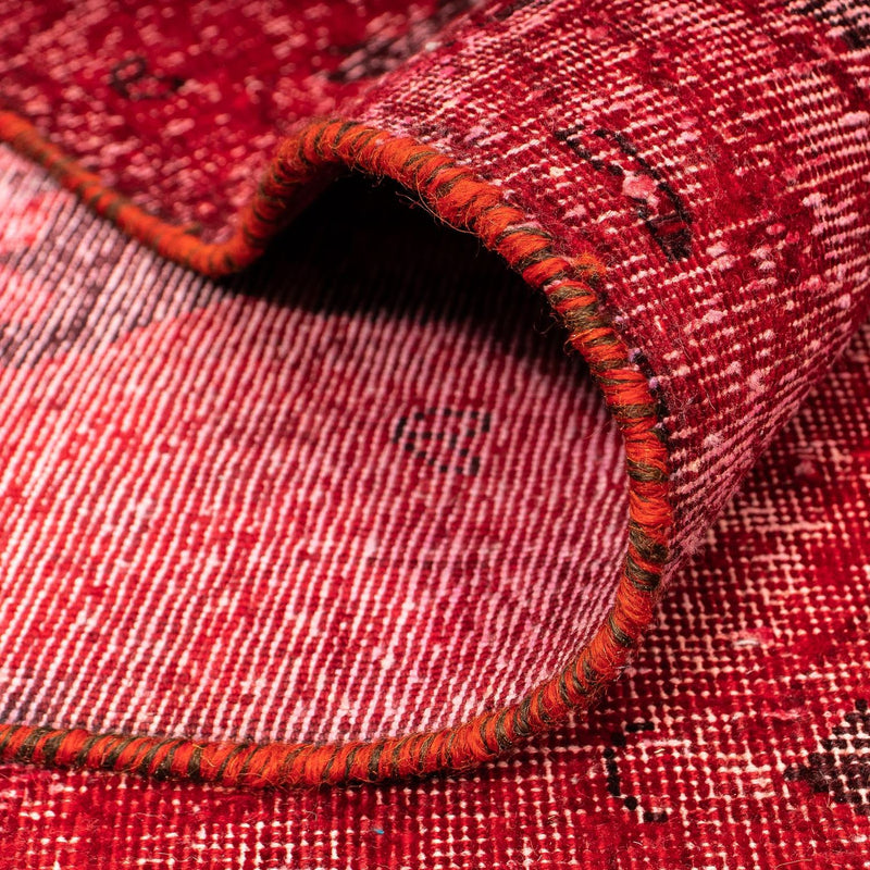 Vintage matta - 385 x 265 cm - mörkröd