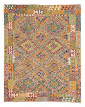 Kelim Carpet - Splash - 241 x 202 cm - flerfärgad