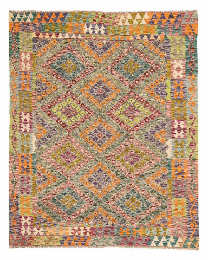 Kelim Carpet - Splash - 241 x 202 cm - flerfärgad