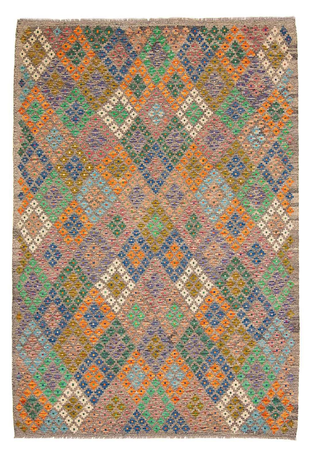 Kelim Carpet - Splash - 290 x 202 cm - flerfärgad