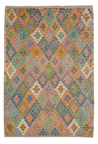 Kelim Carpet - Splash - 290 x 202 cm - flerfärgad