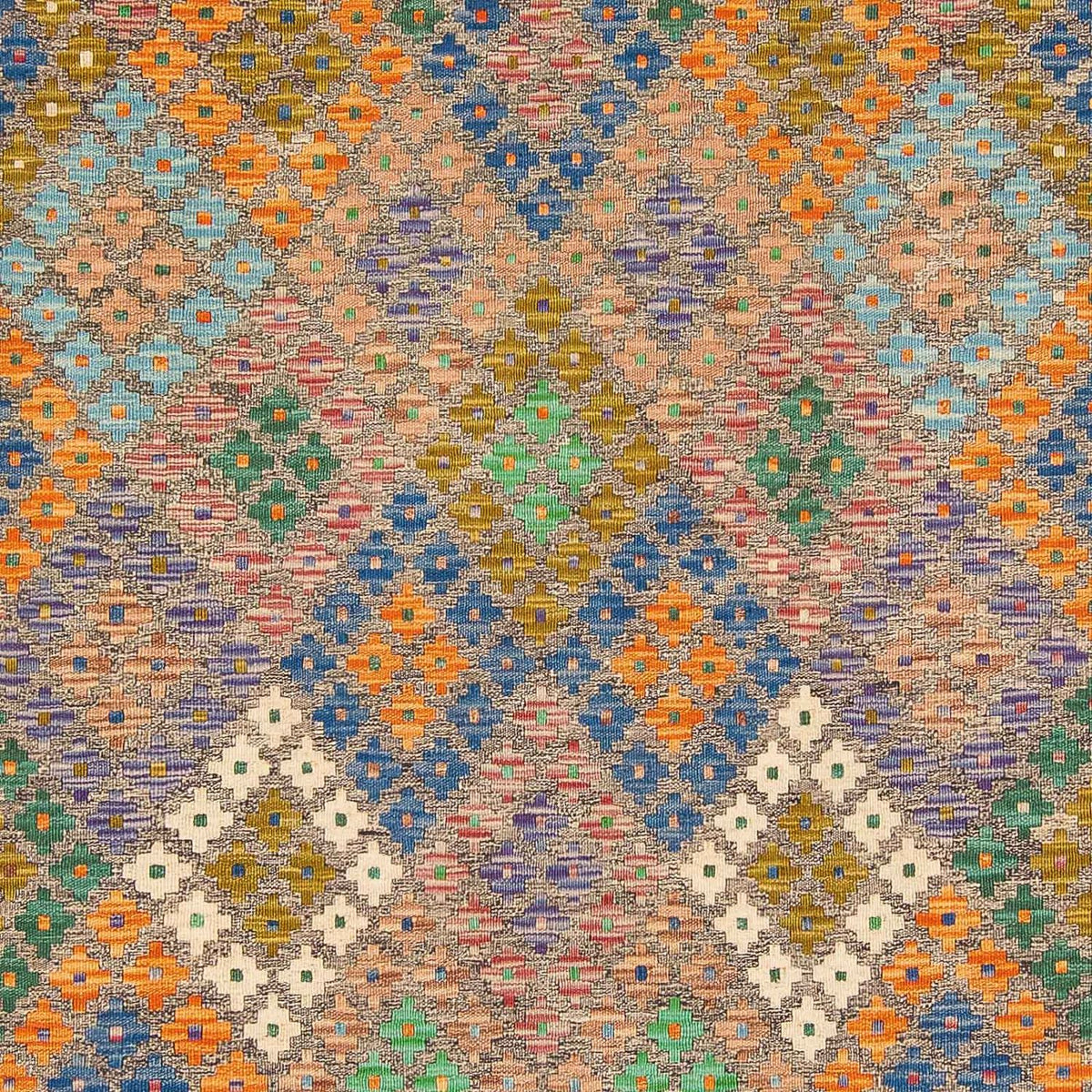 Kelim Carpet - Splash - 290 x 202 cm - flerfärgad