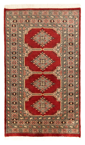 Afghansk matta - Bukhara - 127 x 77 cm - röd