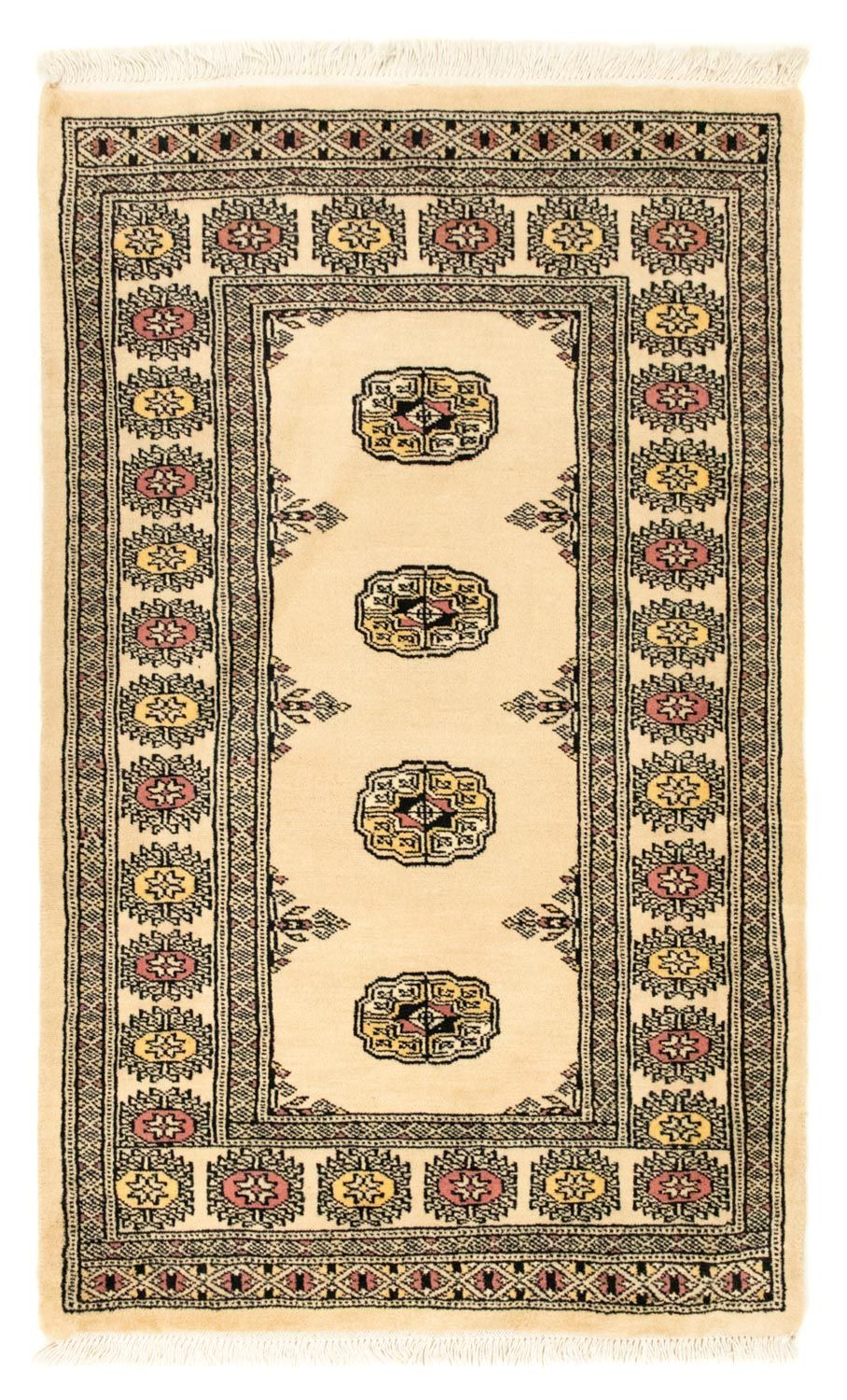Afghansk matta - Bukhara - 126 x 78 cm - beige