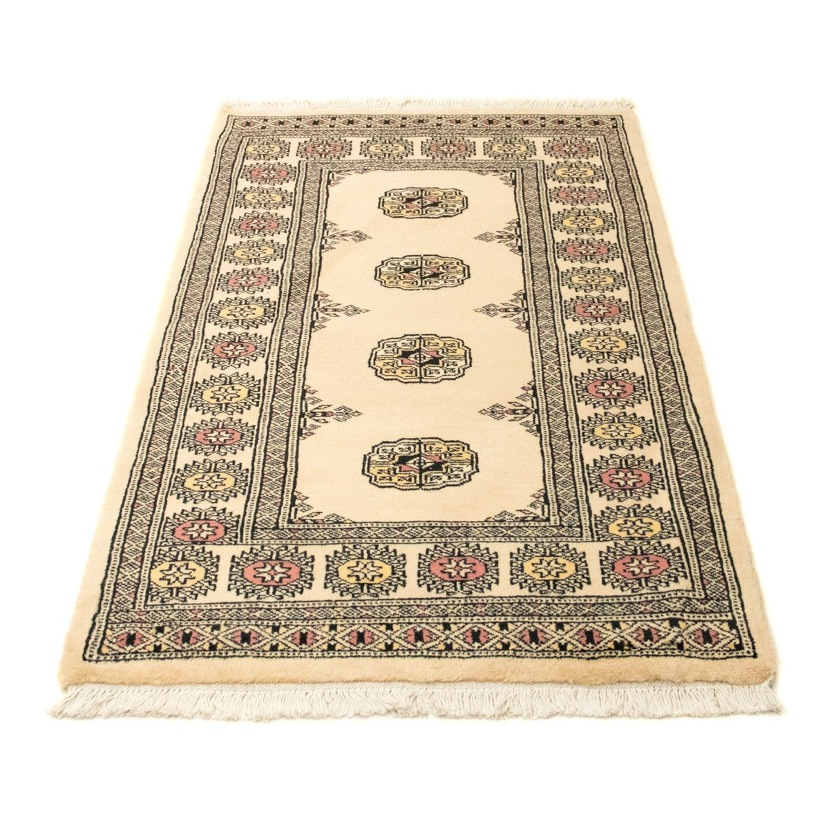 Afghansk matta - Bukhara - 126 x 78 cm - beige