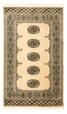 Afghansk matta - Bukhara - 129 x 78 cm - beige